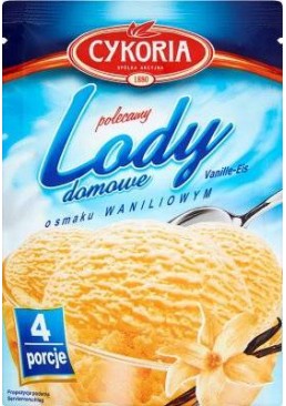 Мороженое для домашнего приготовления Cykoria Lody со вкусом ванили, 60 г